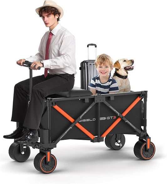 GT3 Portable Electric Riding Wagon Foldable Camping