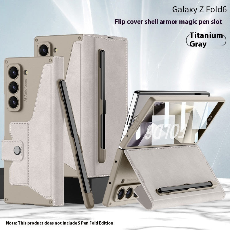 ZFold6 Folding Phone Case Flip Leather Case Phone Case