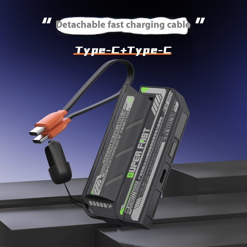 Replaceable Power Bank With Cable Mobile Power Supply