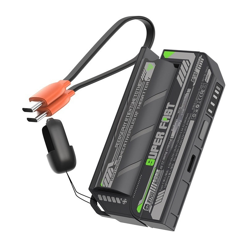 Replaceable Power Bank With Cable Mobile Power Supply