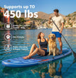 PRAISUN All-Round Inflatable SUP – 12' x 35" Wide Stand Up Paddle Board for Yoga, Fishing & Family Fun | Includes Deluxe Seat & Complete Kit