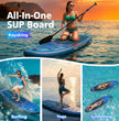 PRAISUN All-Round Inflatable SUP – 12' x 35" Wide Stand Up Paddle Board for Yoga, Fishing & Family Fun | Includes Deluxe Seat & Complete Kit